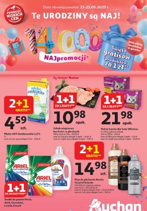 Gazetka promocyjna Auchan Supermarket, ważna od 15.05.2025 do 21.05.2025.