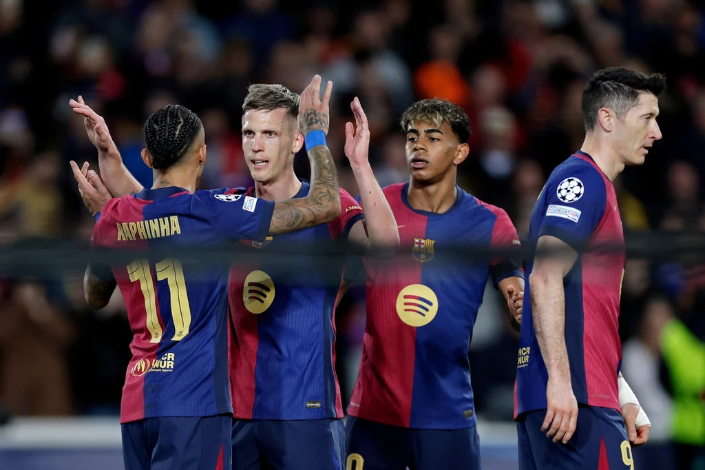 Raphinha, Dani Olmo, Lamine Yamal, Robert Lewandowski Raphinha, Dani Olmo, Lamine Yamal, Robert Lewandowski