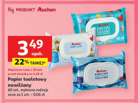 Papier nawilżany Auchan
