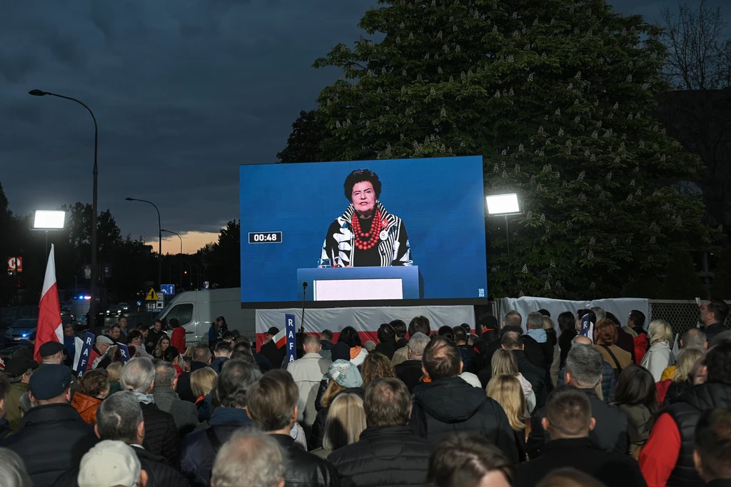 Joanna Senyszyn podczas poniedziałkowej debaty prezydenckiej