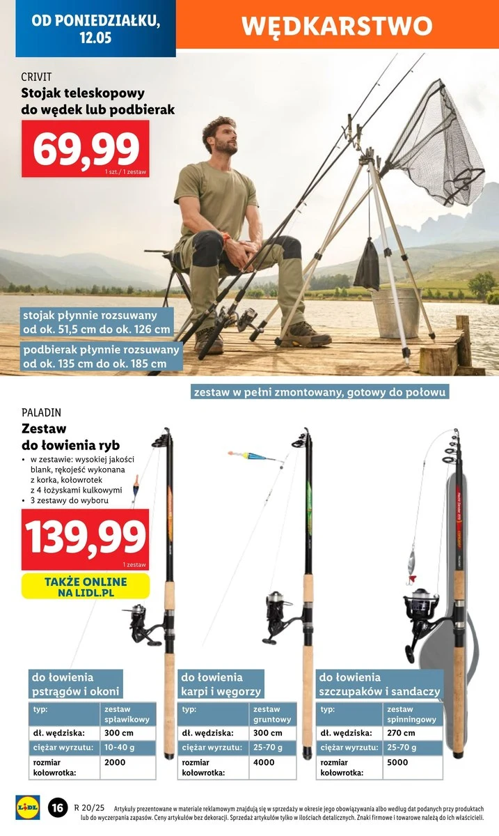 Nowa oferta w Lidlu zachwyca wędkarzy! Wędki i akcesoria w świetnych cenach