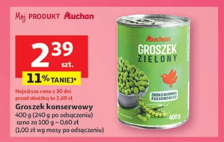 Консервований горошок Auchan