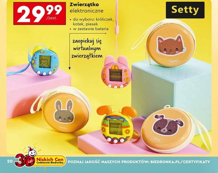 Elektroniczne zwierzątko w Biedronce 