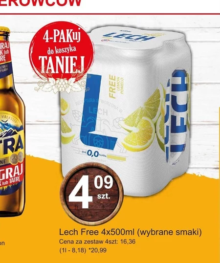 Безалкогольне пиво Lech