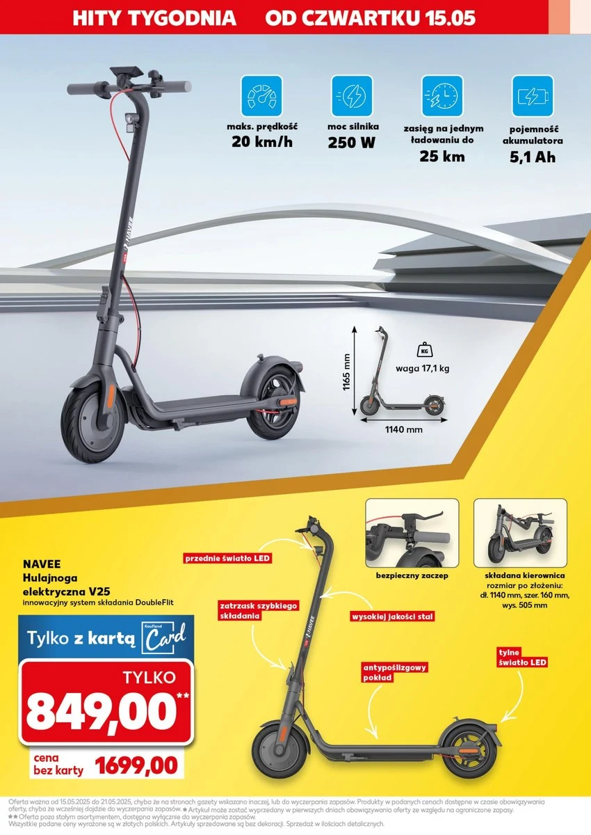 Hulajnoga elektryczna w Kauflandzie 