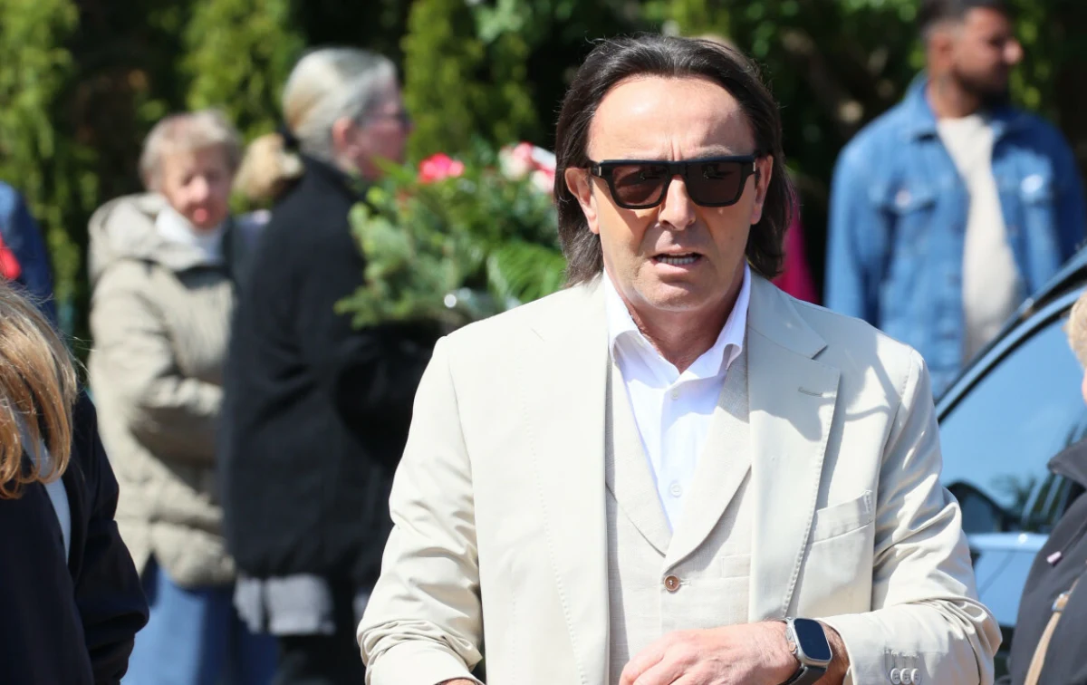 Michel Moran na pogrzebie Tomasza Jakubiaka