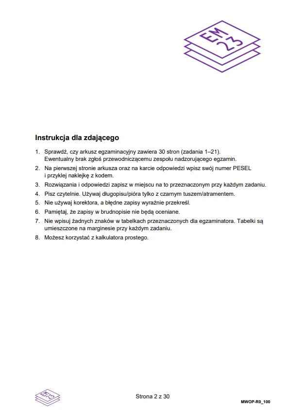 Matura 2025. WOS rozszerzony. Arkusz CKE i odpowiedzi - strona 2 Matura 2025. WOS rozszerzony. Arkusz CKE i odpowiedzi - strona 2