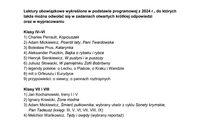 Egzamin ósmoklasisty 2025. Język polski. Arkusz CKE - strona 4 Egzamin ósmoklasisty 2025. Język polski. Arkusz CKE - strona 4
