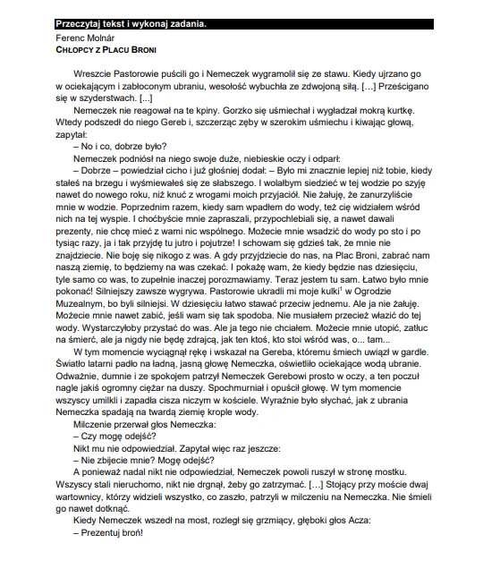 Egzamin ósmoklasisty 2025. Język polski. Arkusz CKE - strona 5