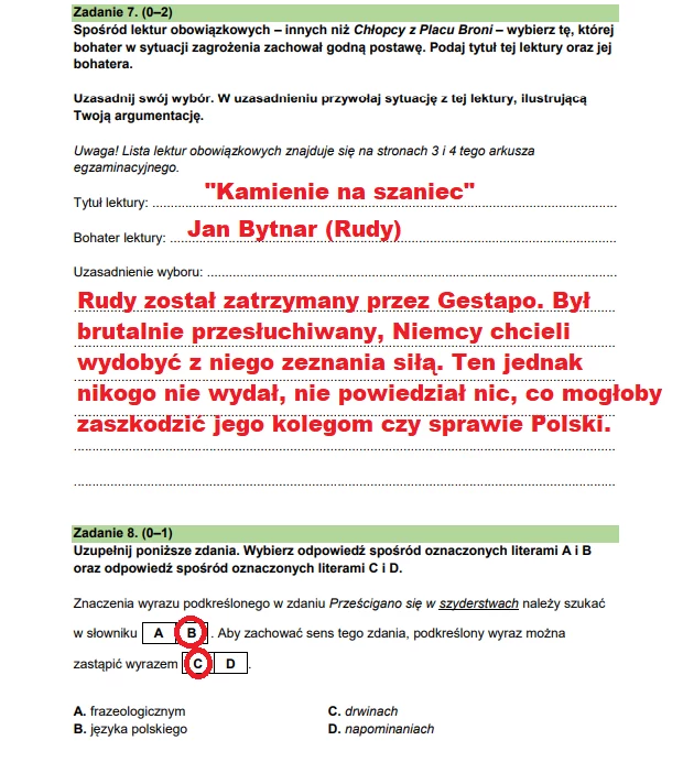 Egzamin ósmoklasisty 2025. Język polski. Arkusz CKE - strona 8 Egzamin ósmoklasisty 2025. Język polski. Arkusz CKE - strona 8