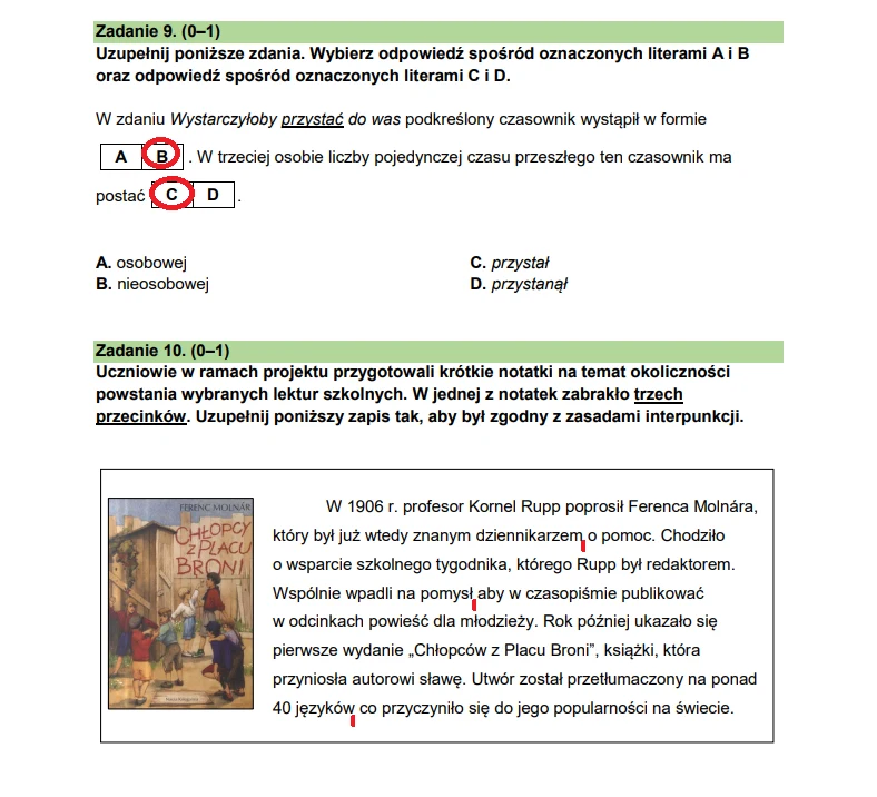 Egzamin ósmoklasisty 2025. Język polski. Arkusz CKE - strona 9