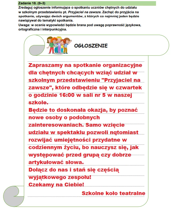 Egzamin ósmoklasisty 2025. Język polski. Arkusz CKE - strona 15 Egzamin ósmoklasisty 2025. Język polski. Arkusz CKE - strona 15