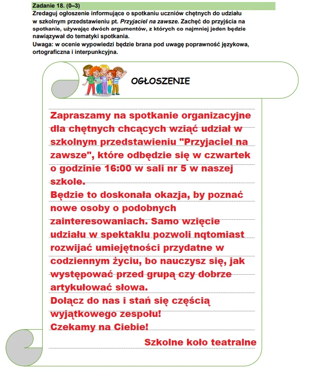 Egzamin ósmoklasisty 2025. Język polski. Arkusz CKE - strona 15
