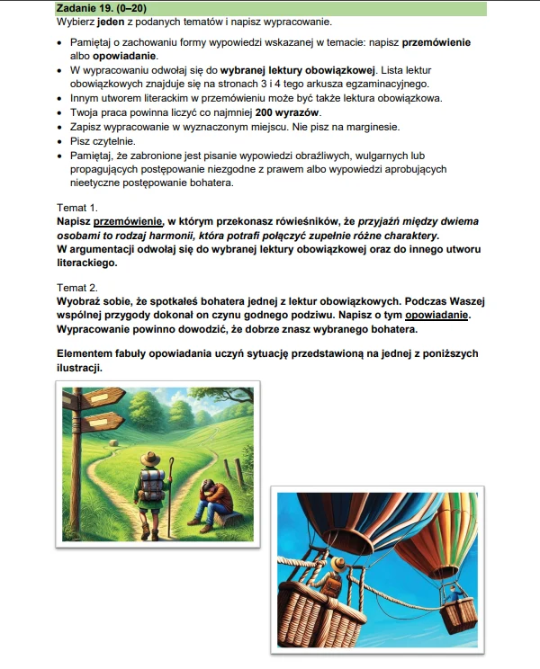 Egzamin ósmoklasisty 2025. Język polski. Arkusz CKE - strona 16