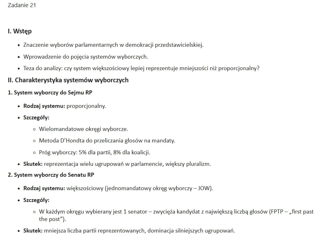 Matura 2025 - WOS rozszerzony - zadanie 21 Matura 2025 - WOS rozszerzony - zadanie 21