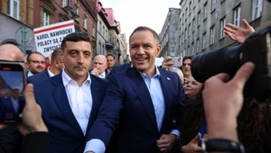 Karol Nawrocki i George Simion na spotkaniu z wyborcami w Zabrzu