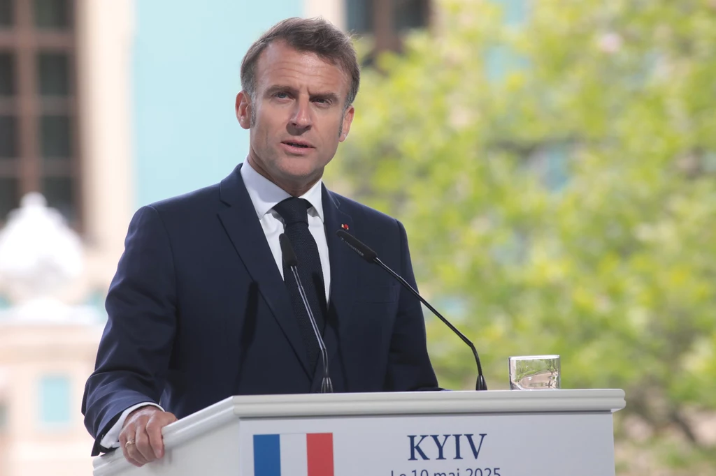 Prezydent Francji Emmanuel Macron Prezydent Francji Emmanuel Macron