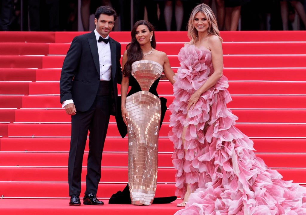 Plejada gwiazd na czerwonym dywanie w Cannes - Carlos Sainz, Eva Longoria, Heidi Klum 