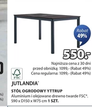 Stół ogrodowy Jutlandia