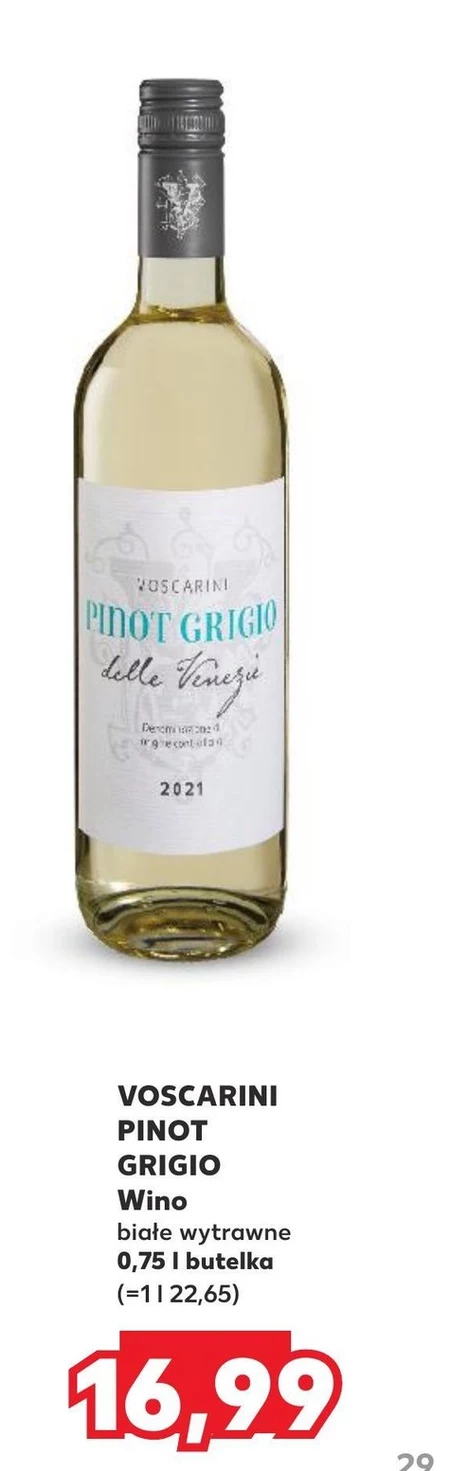 Wino wytrawne Pinot Grigio
