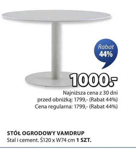Stół ogrodowy