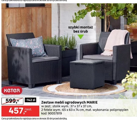 Zestaw mebli ogrodowych To ta!