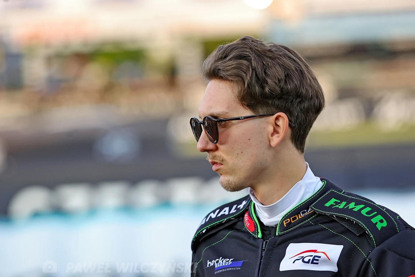 Maksym Drabik na prezentacji przed meczem PGE Ekstraligi.