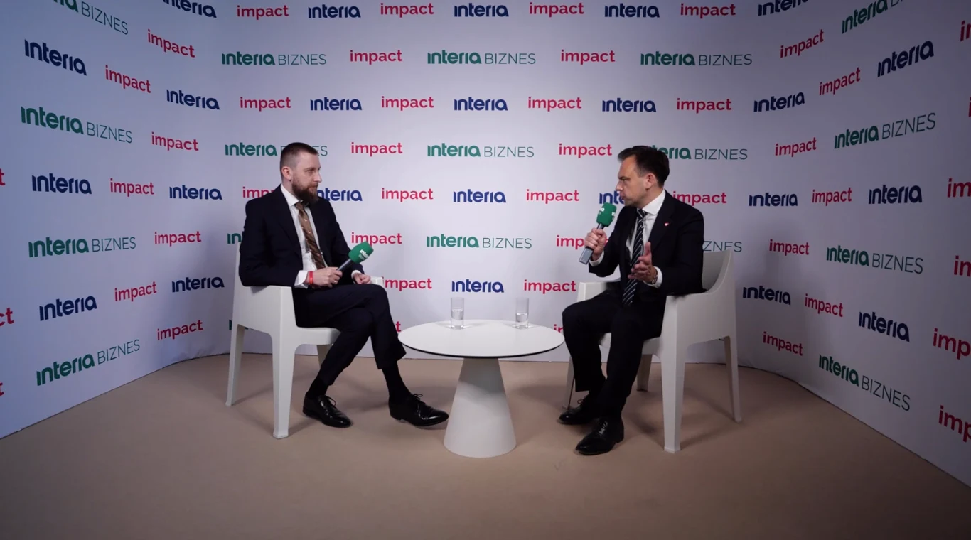 Minister finansów Andrzej Domański w rozmowie z Interią Biznes o inwestycjach i wzroście PKB podczas kongresu Impact 2025