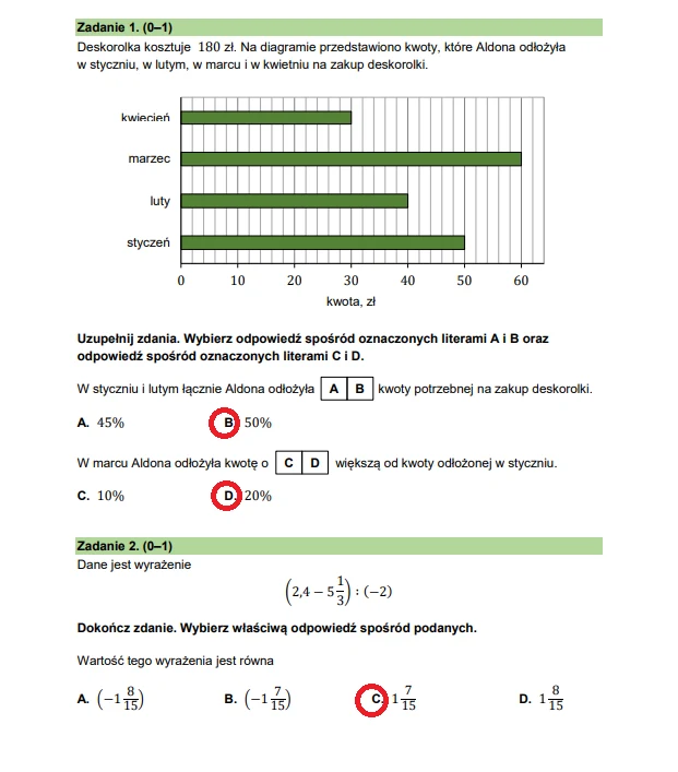 Egzamin ósmoklasisty 2025. Matematyka, arkusz CKE - strona 4 Egzamin ósmoklasisty 2025. Matematyka, arkusz CKE - strona 4