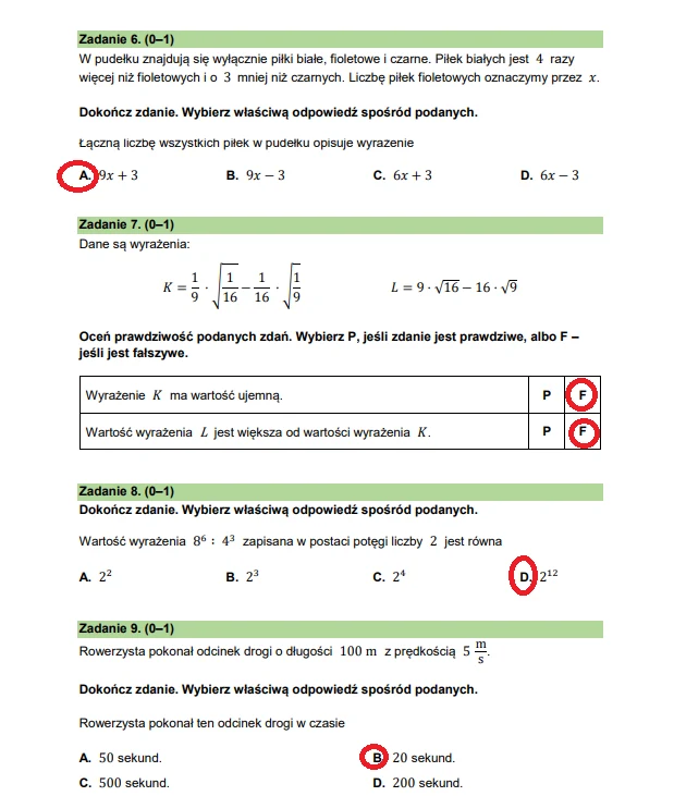 Egzamin ósmoklasisty 2025. Matematyka, arkusz CKE - strona 8 Egzamin ósmoklasisty 2025. Matematyka, arkusz CKE - strona 8