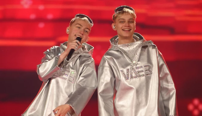 VÆB - duet z Islandii - podczas półfinału Eurowizji 2025