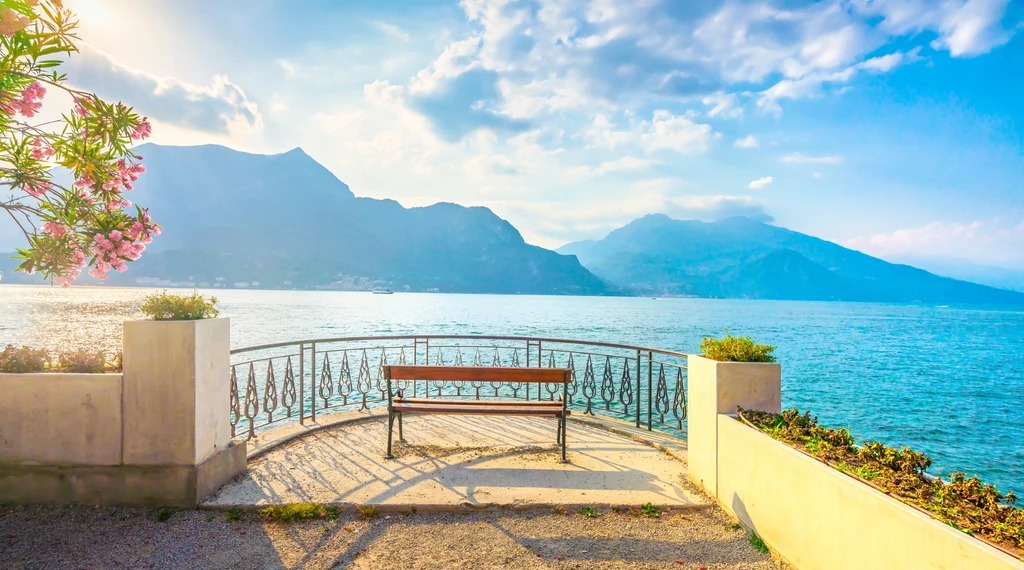 Jeden z punktów widokowych w Bellagio