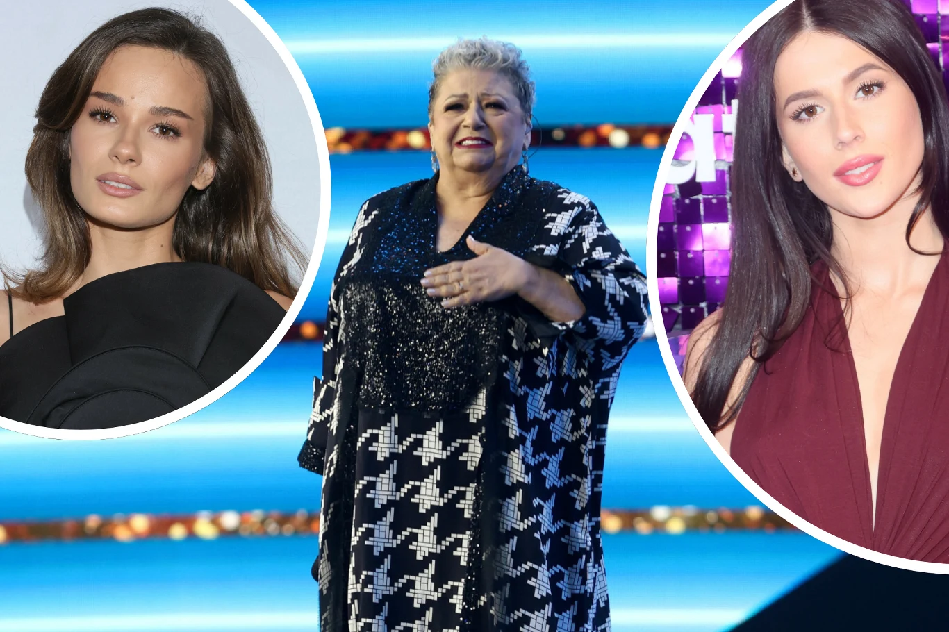 Natalia Szroeder, Ewa Bem i Roxie Węgiel wystąpią na festiwalu w Opolu 2025 Trzy kobiety na różnych kolorowych tłach, każda z osobna została sfotografowana w portretowy sposób, wygarnięta w eleganckie stroje.