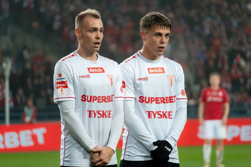 Dominik Polap and Maksymilian Dziuba - piłkarze GKSu Tychy Dominik Polap and Maksymilian Dziuba - piłkarze GKSu Tychy