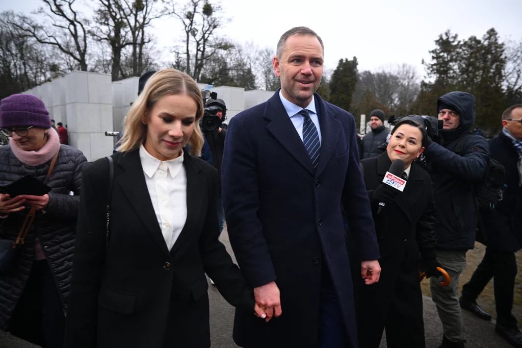 Karol Nawrocki z żoną Karol Nawrocki z żoną