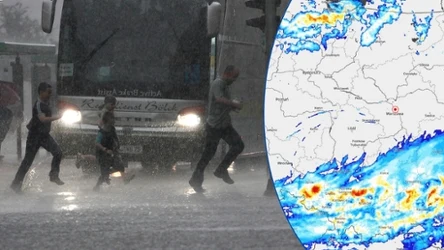 Czwartek będzie nieprzyjemnym dniem, z masą deszczu i burz z gradem i krupą śnieżną. Alerty IMGW z powodu burz obowiązują w ośmiu województwach