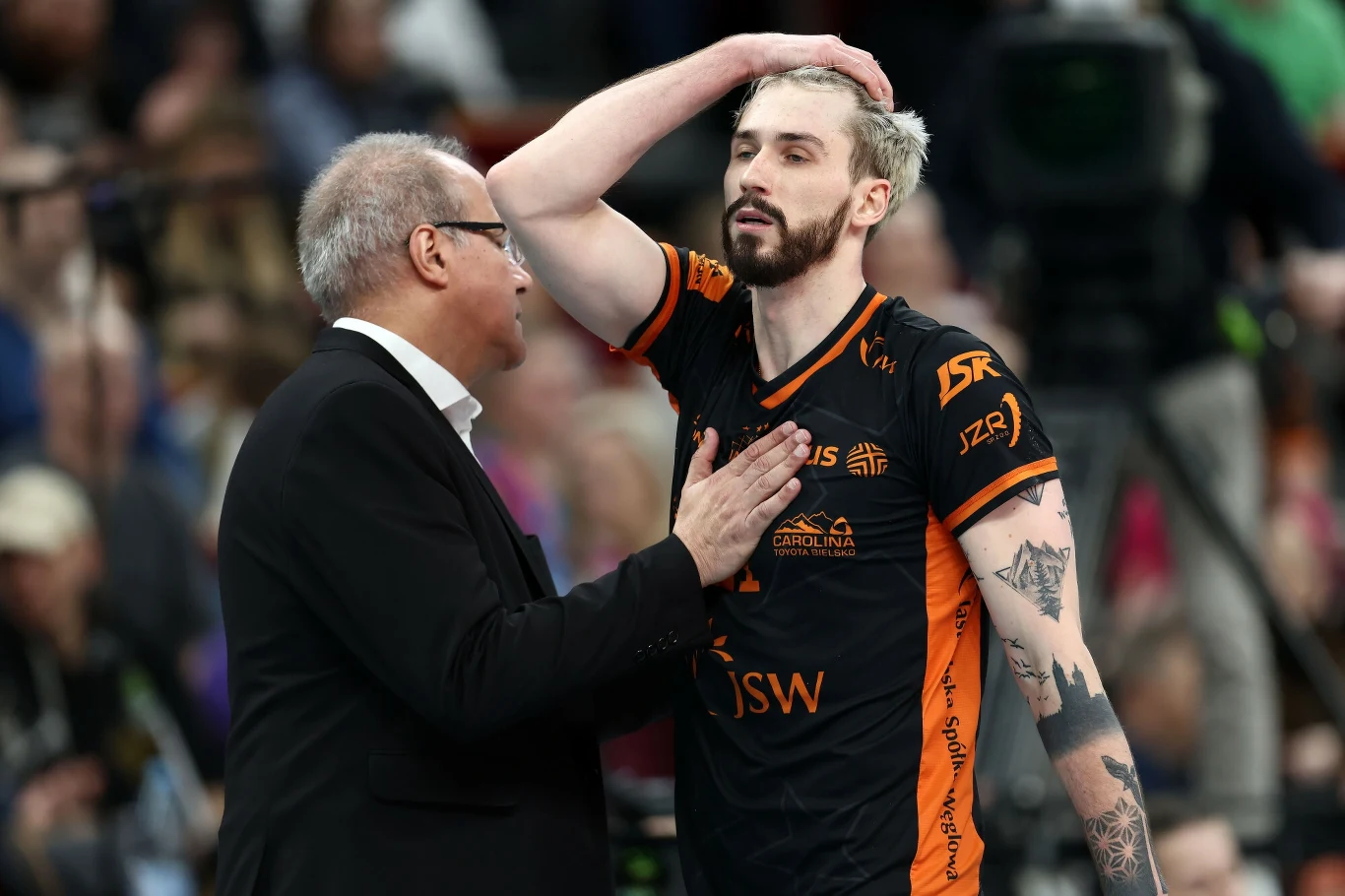 Marcelo Mendez (z lewej) prowadził w JSW Jastrzębskim Węglu m.in. Tomasza Fornala Marcelo Mendez, Tomasz Fornal