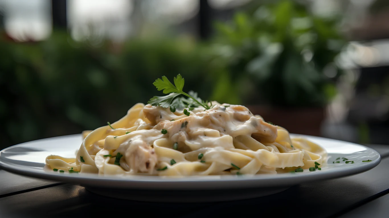 Kremowy makaron z kurczakiem - przygotujesz go w 12 minut