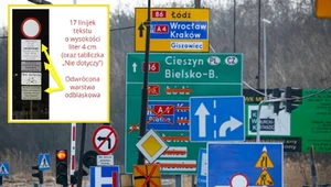 Zły znak co 180 metrów. Absurdalne wyniki kontroli polskich dróg