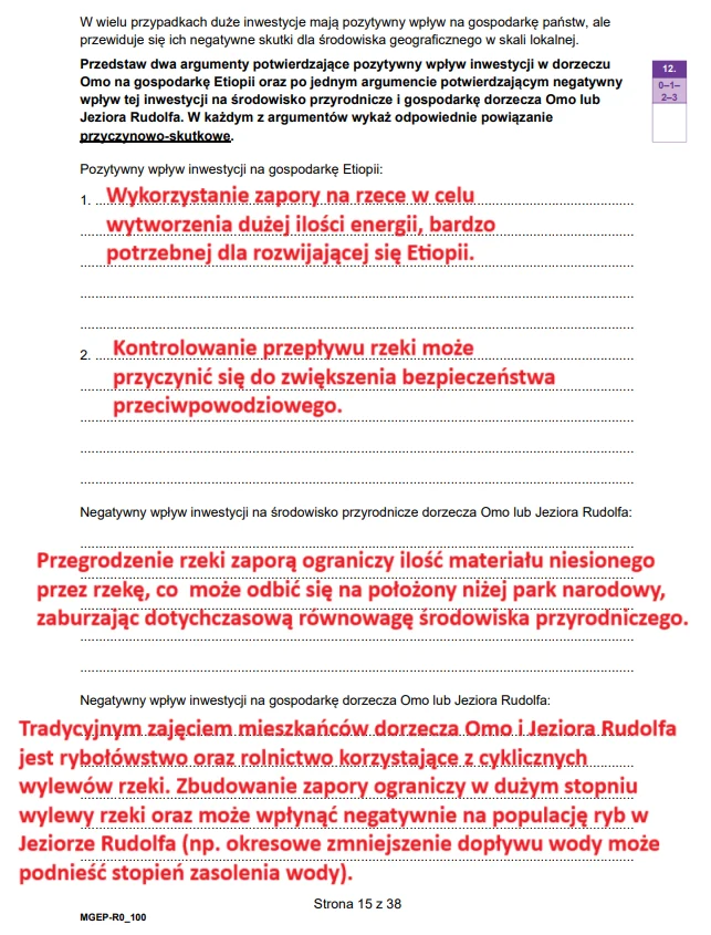 Matura 2025. Rozszerzona geografia, arkusz CKE - strona 15