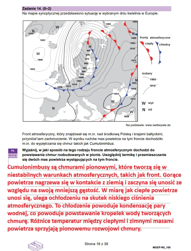 Matura 2025. Rozszerzona geografia, arkusz CKE - strona 18
