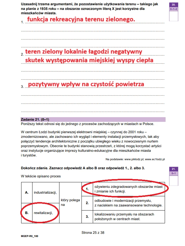 Matura 2025. Rozszerzona geografia, arkusz CKE - strona 25 Matura 2025. Rozszerzona geografia, arkusz CKE - strona 25