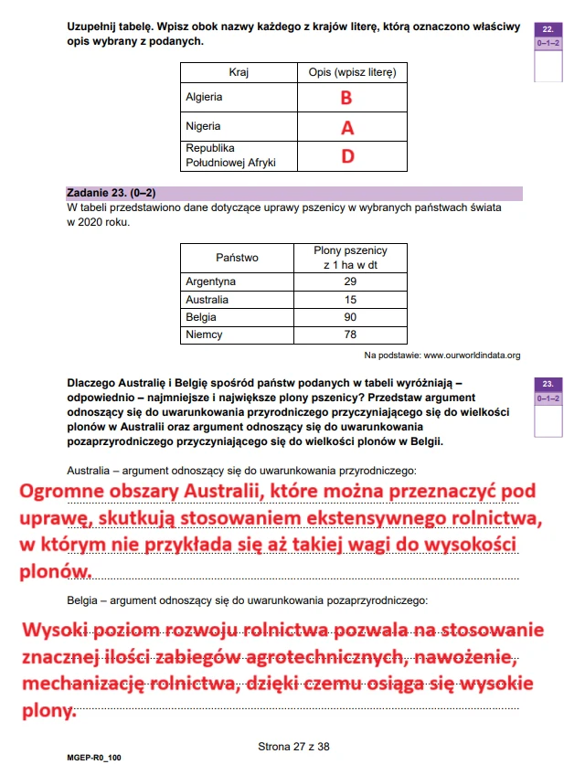 Matura 2025. Rozszerzona geografia, arkusz CKE - strona 27