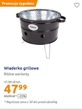 Wiaderko grillowe w Action 