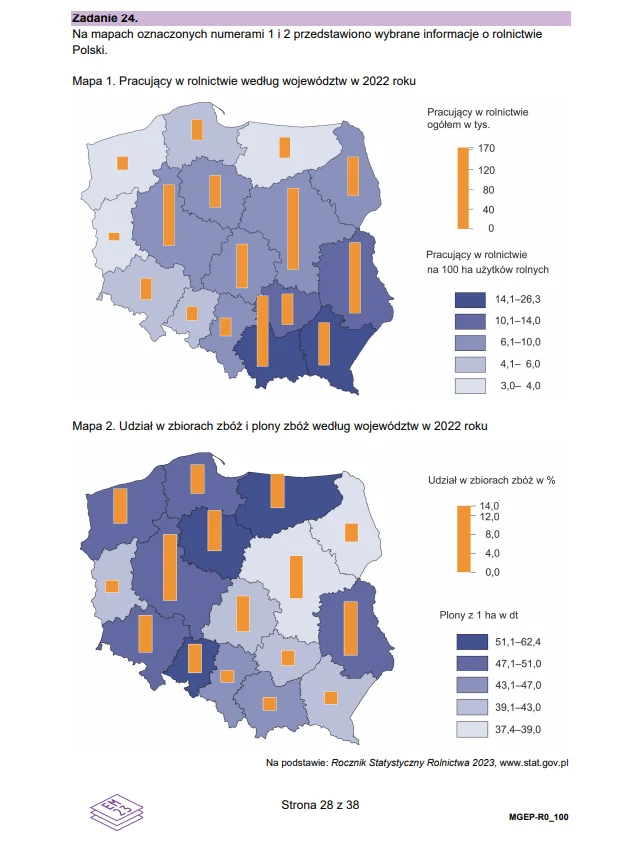Matura 2025. Rozszerzona geografia, arkusz CKE - strona 28