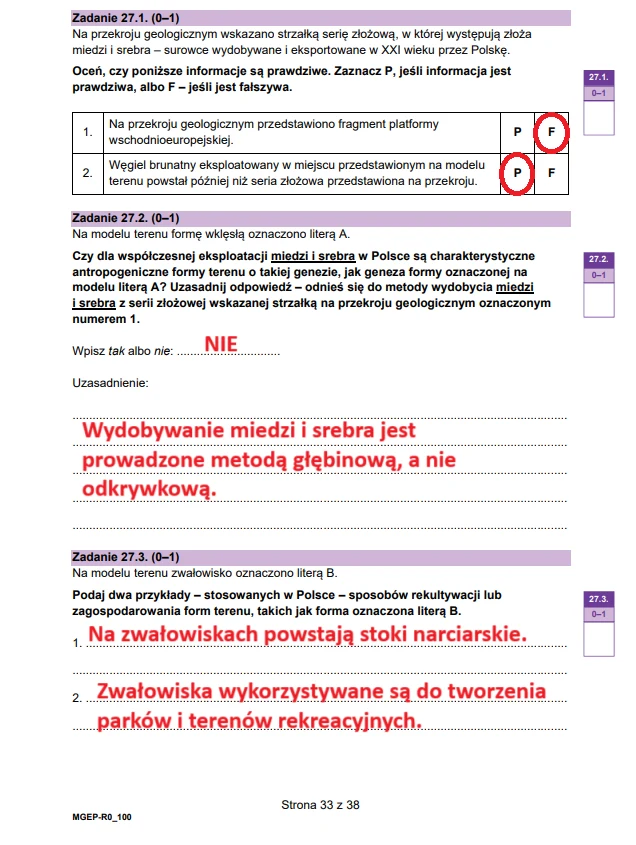 Matura 2025. Rozszerzona geografia, arkusz CKE - strona 33