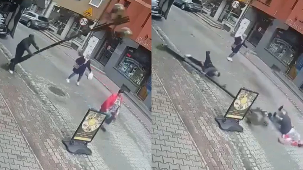 Latarnia runęła na kobietę w Nowym Targu Latarnia runęła na kobietę w Nowym Targu