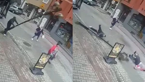 Chwile grozy w Nowym Targu. Latarnia runęła na kobietę