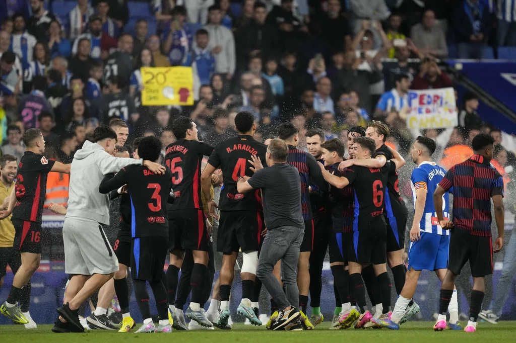 FC Barcelona po zdobyciu mistrzostwa Hiszpanii
