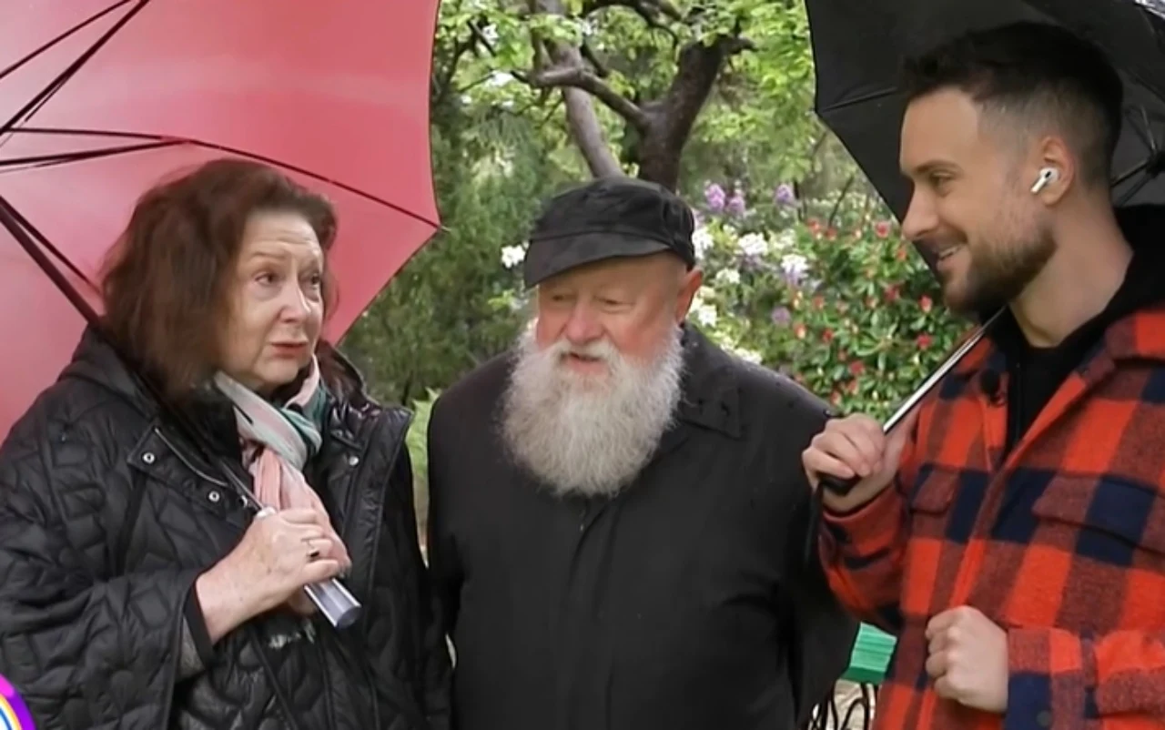 Lucyna Kirwil, żona Jerzego Bralczyka i Jerzy Bralczyk